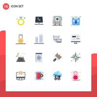 Stock Vector Icon Pack of 16 Line Signs and Symbols for exercise shirt computing fashion speaker Editable Pack of Creative Vector Design Elements