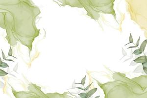 Hand Painted Watercolor Eucalyptus Background vector