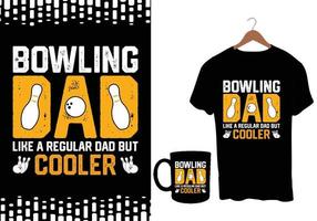 Bowling T Shirt Design vector