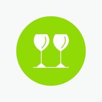 Glass Glasses Drink Hotel white glyph icon vector