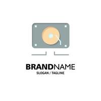 Music Audio Speaker Loud Business Logo Template Flat Color vector