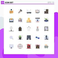 25 Creative Icons Modern Signs and Symbols of processing tools devices project hardware Editable Vector Design Elements