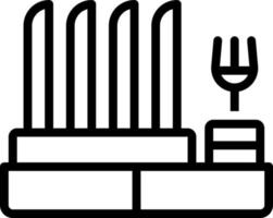 line icon for dish rack vector