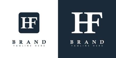 Modern Letter HF Logo, suitable for any business or identity with HF or FH initials. vector