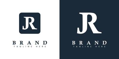Modern Letter JR Logo, suitable for any business or identity with JR or RJ initials. vector