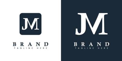 Modern Letter JM Logo, suitable for any business or identity with JM or MJ initials. vector