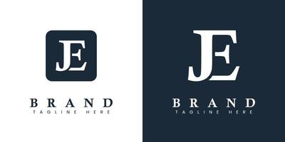 Modern Letter JE Logo, suitable for any business or identity with JE or EJ initials. vector
