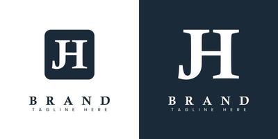 Modern Letter HJ Logo, suitable for any business or identity with HJ or JH initials. vector