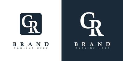 Modern Letter GR Logo, suitable for any business or identity with GR or RG initials. vector