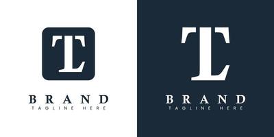 Modern Letter LT Logo, suitable for any business or identity with LT or TL initials. vector