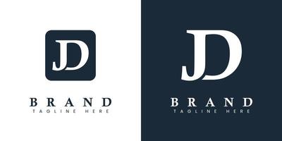 Modern Letter JD Logo, suitable for any business or identity with JD or DJ initials. vector