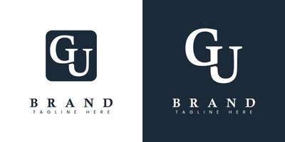 Modern Letter GU Logo, suitable for any business or identity with GU or UG initials. vector