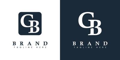 Modern Letter GB Logo, suitable for any business or identity with GB  BG initials. vector