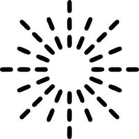 sun icon in white background, illustration of sun icon symbol in black on white background vector