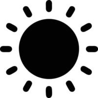 sun icon in white background, illustration of sun icon symbol in black on white background vector