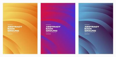 colorful abstract curve hand drawn background vector