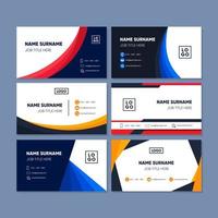 Business Card Template Collection Set vector