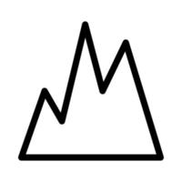 Mountain icon on white background. Vector illustration. EPS 10.