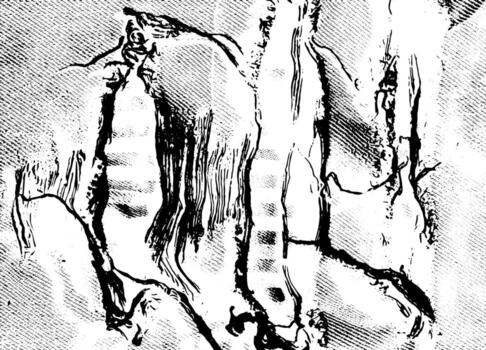 Rustic grunge vector texture with grain and stains. Abstract noise background. Weathered surface.