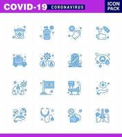 conjunto de iconos de prevención de coronavirus 2019ncov covid19 pandemia ambulancia lavado médico mano coronavirus viral 2019nov enfermedad vector elementos de diseño