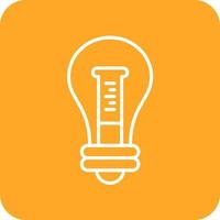 Idea Line Round Corner Background Icons vector