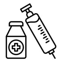 Vaccine Line Icon vector