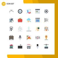 25 Creative Icons Modern Signs and Symbols of database website back to school web internet Editable Vector Design Elements