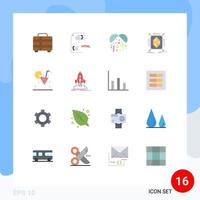 User Interface Pack of 16 Basic Flat Colors of beverage structure html rapid object Editable Pack of Creative Vector Design Elements