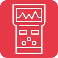 Analyzer Line Round Corner Background Icons vector