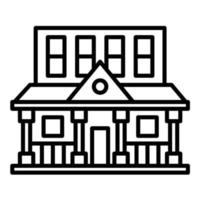 Villa Line Icon vector