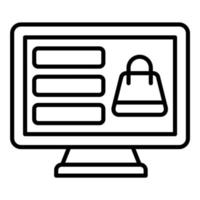 Ecommerce Line Icon vector