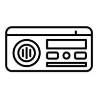 icono de línea de radio vector