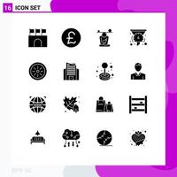 16 Creative Icons Modern Signs and Symbols of performance dashboard balance filters mindfulness Editable Vector Design Elements