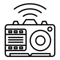 Smart Camera Line Icon vector