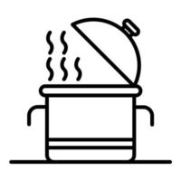 Food Preparation Line Icon vector