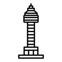 Trajans Column Line Icon vector