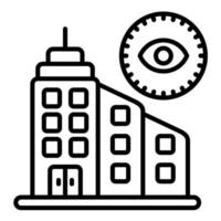 Vision Line Icon vector