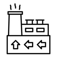 Geothermal Energy Line Icon vector