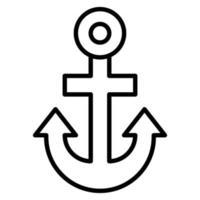 Anchor Line Icon vector