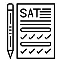 Sat Line Icon vector