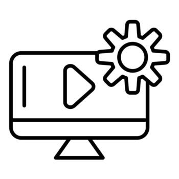Tutorial Line Icon vector