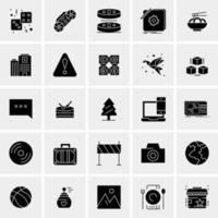 25 iconos de negocios universales vector ilustración de icono creativo para usar en proyectos relacionados con la web y dispositivos móviles