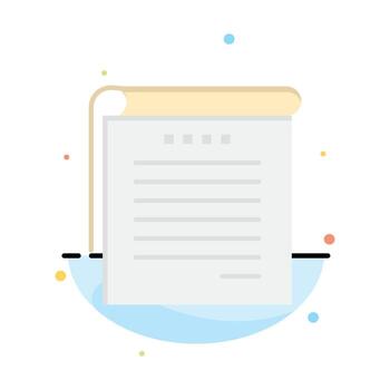Student Notes Books Student Notes Abstract Flat Color Icon Template vector