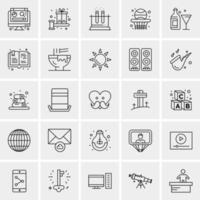 25 Universal Business Icons Vector Creative Icon Illustration to use in web and Mobile Related project