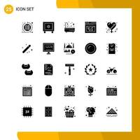 User Interface Pack of 25 Basic Solid Glyphs of female web logistic page shower Editable Vector Design Elements