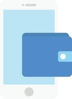 online wallet money vector