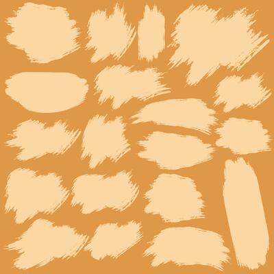 Orange color brush stroke background design bundle