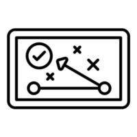 Strategy Line Icon vector