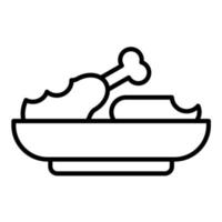 Leftovers Line Icon vector