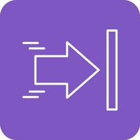 Arrow Line Round Corner Background Icons vector
